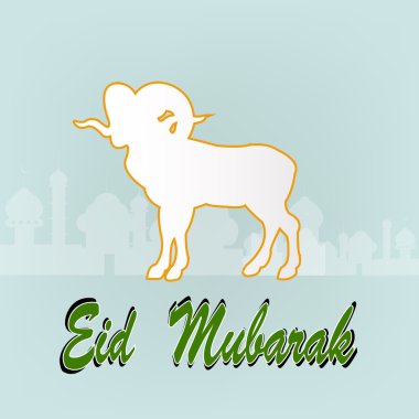 kurban eid al azha veya eid al adha.ramadan kareem.vector Festivali
