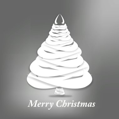Kağıt Noel ağacı şablon eve.background.vector soyut