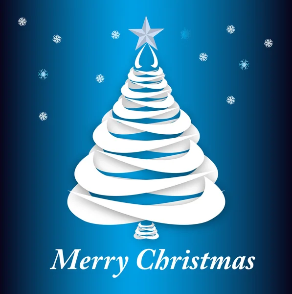 Αφηρημένο χαρτί χριστουγεννιάτικο δέντρο πρότυπο eve.background.vector — Διανυσματικό Αρχείο