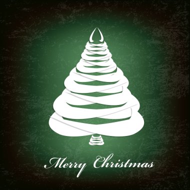 Kağıt Noel ağacı şablon eve.background.vector soyut