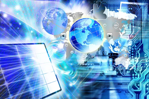 Computer programmieren technische Technologien. Globalisierung — Stockfoto