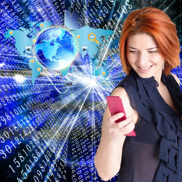 Connect technology.Internet — Stock Photo, Image