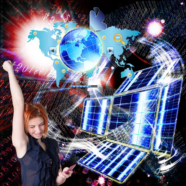 Connect technology.Internet — Stock Photo, Image