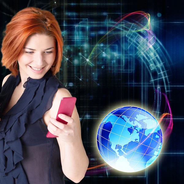 Connect technology.Internet — Stock Photo, Image