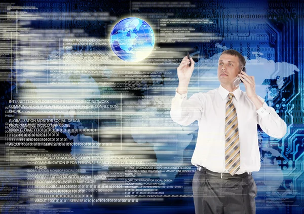 Globalization Internet technologies — Stock Photo, Image