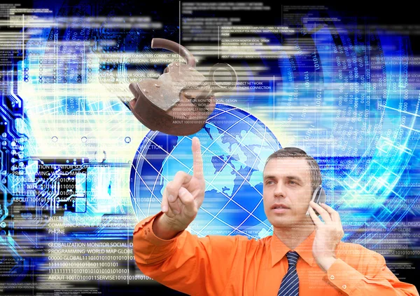 Innovativa datorsäkerhet för information — Stockfoto