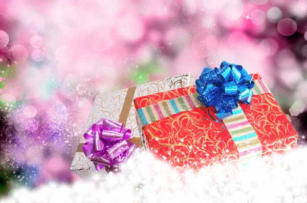 New Year Gift boxes.Merry Christmas — Stock Photo, Image