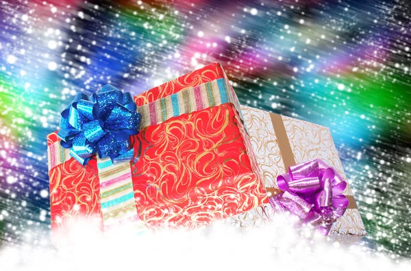 Christmas.Gift boxes — Stock Photo, Image