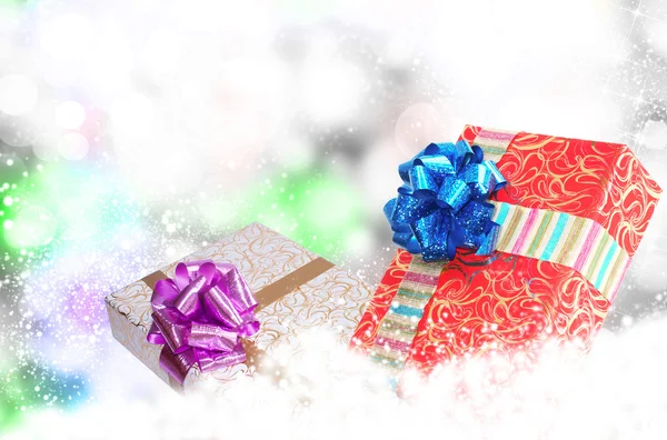 Scatole regalo di Capodanno — Foto Stock
