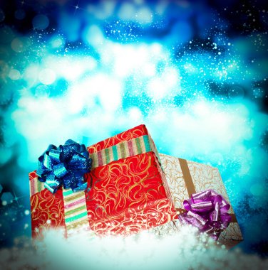 Christmas.Gift kutuları. Tatil
