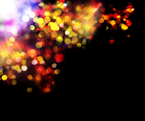 Abstrakt background.holiday.party. gyllene abstrakt bakgrund med ljus — Stockfoto