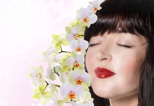 Giapponese Girl.Spa.Skin Care.Fresh pelle pulita — Foto Stock