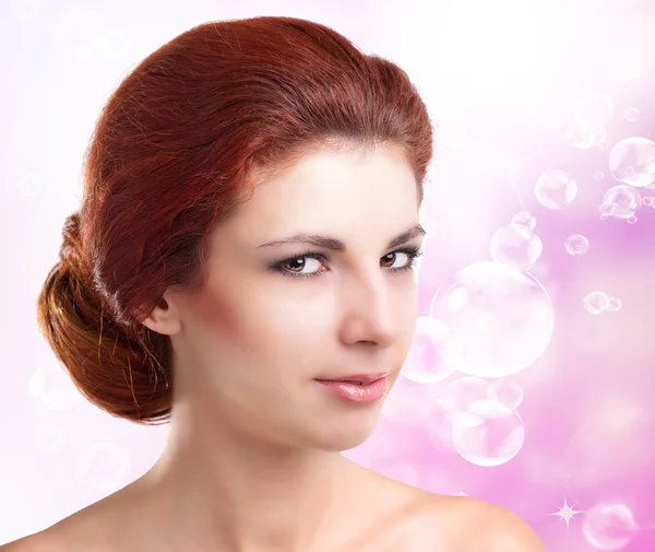 Jeugd en huid care.beauty Portret vrouw. perfect frisse huid — Stockfoto