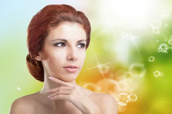 Hygiene Skin Female Body. Youth and Fresh Skin Body.Beauty Young Girl — Stock Photo, Image