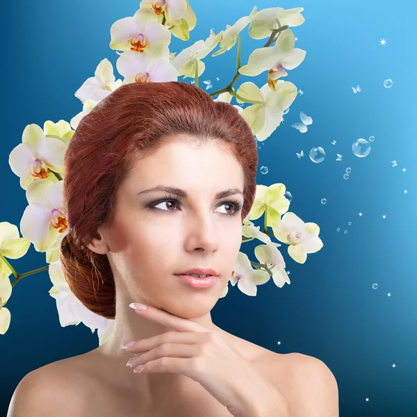 Hygiene Skin Female Face.Spa concept — Stock Photo, Image