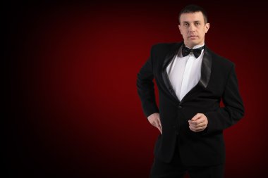 tuxedo.glamour moda portre şık erkek