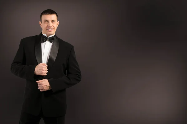 Elegant Man in Tuxedo. Fashion Portrait — Stock Photo, Image