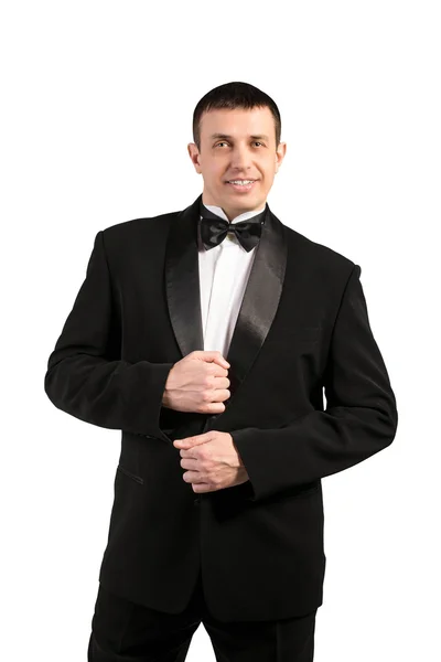 Moda Retrato Elegante Homens em Tuxedo — Fotografia de Stock