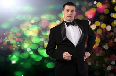 şık yetişkin moda glamour erkek smokin