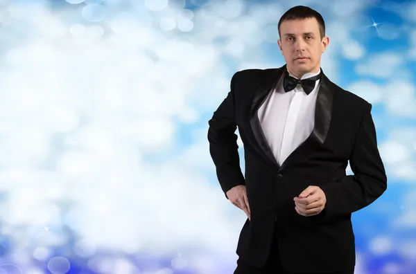 Elegant Adult Fashion Glamour Man in Tuxedo — Stock Photo, Image