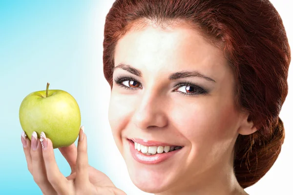 Girl with White Smile healthy Teeth — Stock Photo, Image