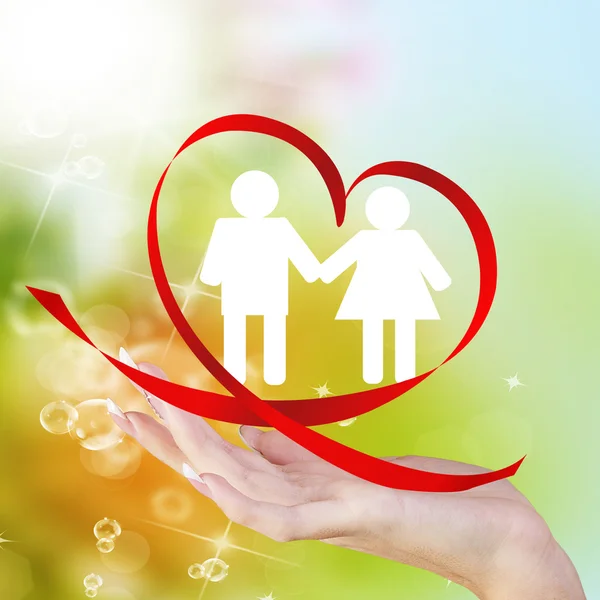 Día de amor.Happy Family Day.Happiness Concept — Foto de Stock