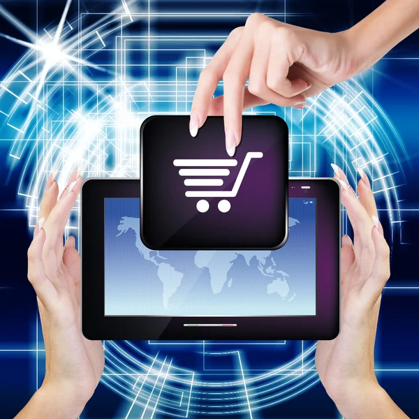 E-commerce.E-Shopping — Stockfoto