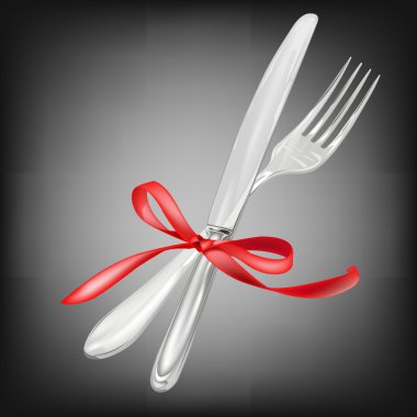 bıçak ve fork.restaurant kavramı