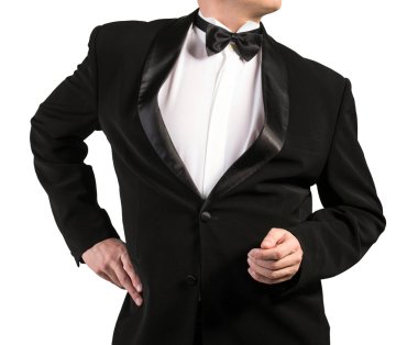 Black Classic Tuxedo.Fashion clipart