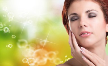 Güzellik kız portre. güzel kadın