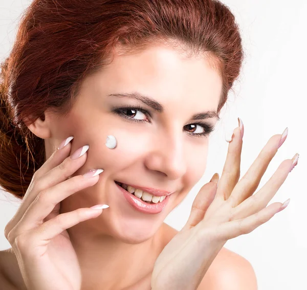 Natural Cream for Care Skin Face.Spa — Stock Photo, Image