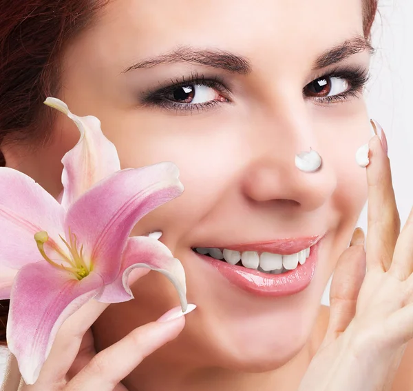 Natural Cream for Care Skin Face.Spa — Stock Photo, Image