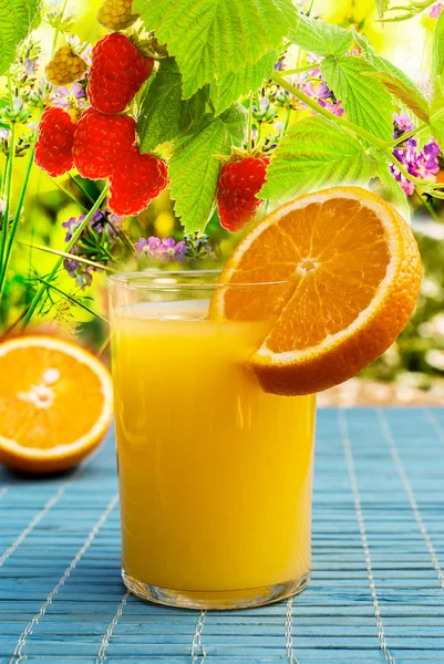 Jus frais Orange.Fruit boisson — Photo