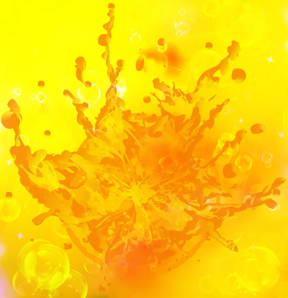 Gotas de zumo de naranja fresco — Foto de Stock