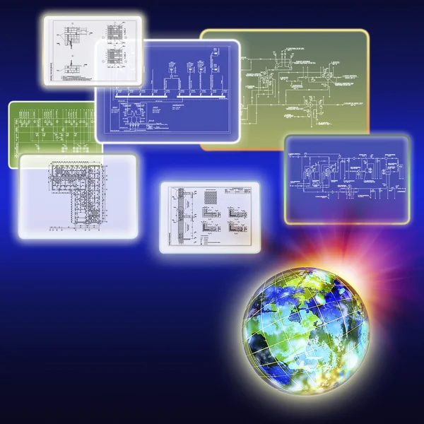 Tecnologia di ingegneria industriale — Foto Stock