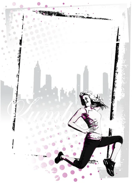 Affiche Zumba — Image vectorielle