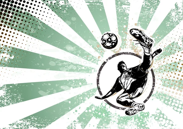 Soccer retro poster background