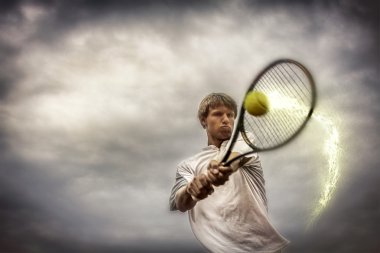 tennis player clipart