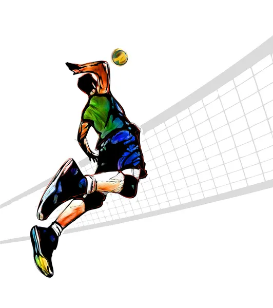 Volleyballspieler — Stockfoto