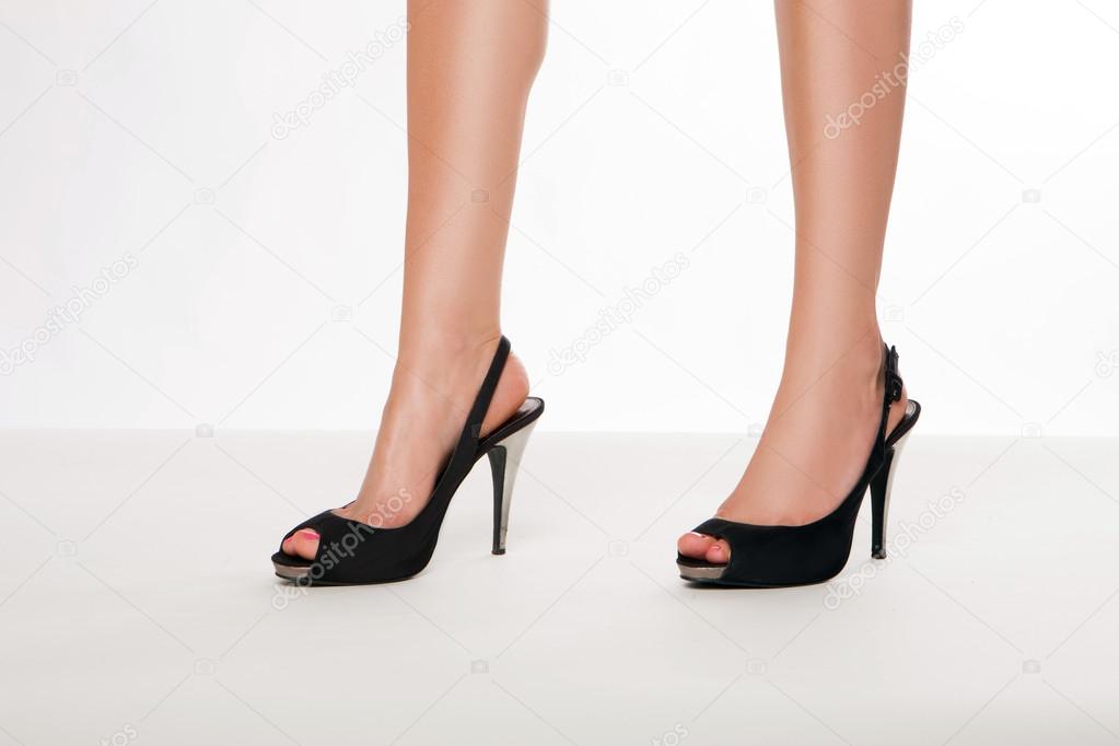 stylish black heels