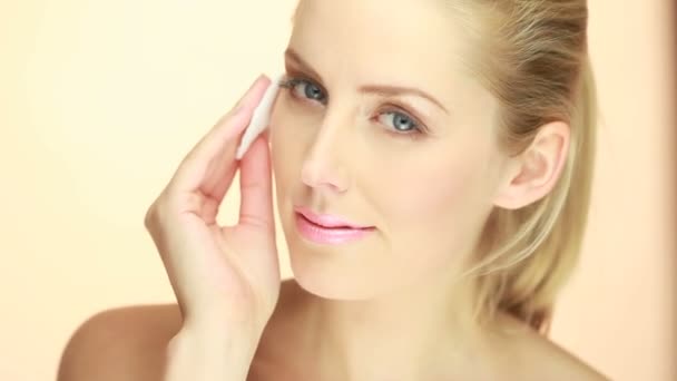 Skincare czystości i higieny — Wideo stockowe