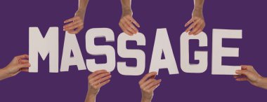 Beyaz alfabe yazı yazım Masaj