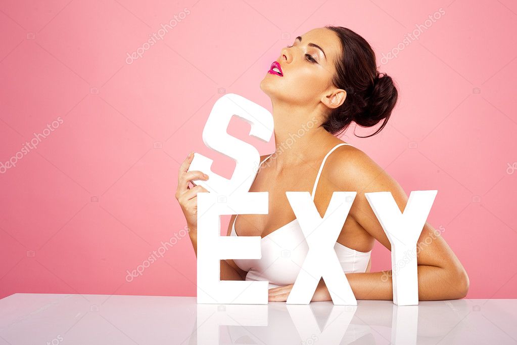 1023px x 682px - Sexy woman with word SEXY Stock Photo by Â©nelka7812 14694539