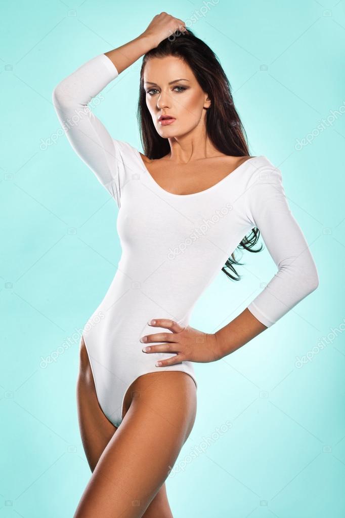 Beautiful sexy woman in a leotard Stock Photo by ©nelka7812 23367744