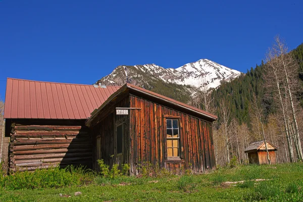 Eski ahşap binalar kristal değirmen ghost Town — Stok fotoğraf