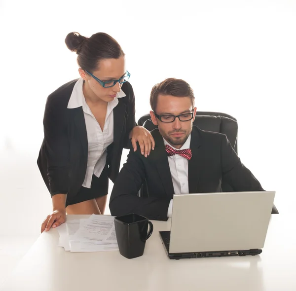 Business couple working — Stock Photo, Image