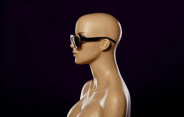 Mannequin wearing fashion sunglasses — Stock Photo, Image