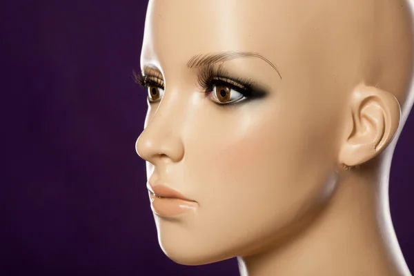 Closeup of mannequin face — Stock Photo, Image