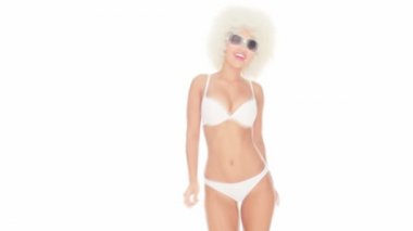 bir bikini dans güzel sexy kadın