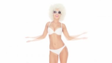 bir bikini dans güzel sexy kadın